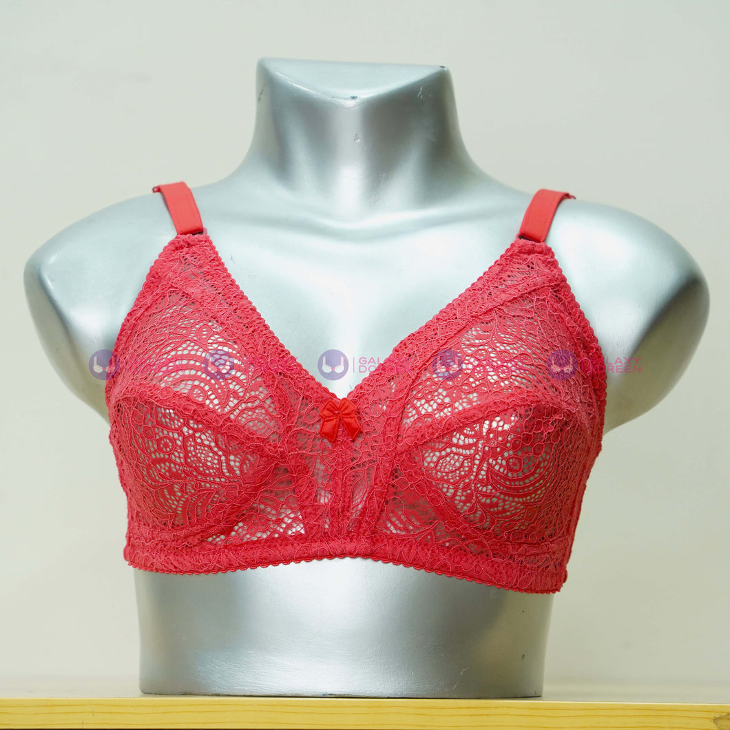 Galaxy Non Padded Lace Net Bra For Women (2040)
