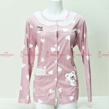 Women's Love Cartoon Pajama Dress (3088)