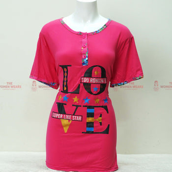 Women's Delicious Pinky Casual Night Wears (*773)