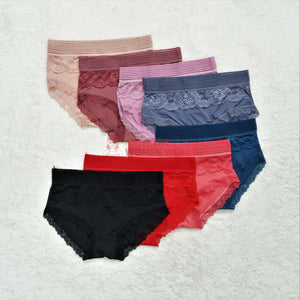 Sharp Color Women Panties With Lace Decoration (3410)
