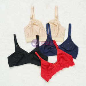 Lace Pattern Daily Bra Pack Of 3 (P001)
