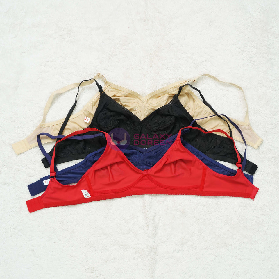 Jersey/Cotton Daily Use Bra Pack Of 3 (P003)