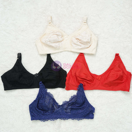 Cotton Daily Use Non Padded Bra Pack Of 3 (P006)