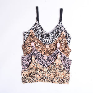 Cheetah Printed Non Padded Non Wired Bra ( NP-0019 )