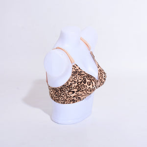 Cheetah Printed Non Padded Non Wired Bra ( NP-0019 )