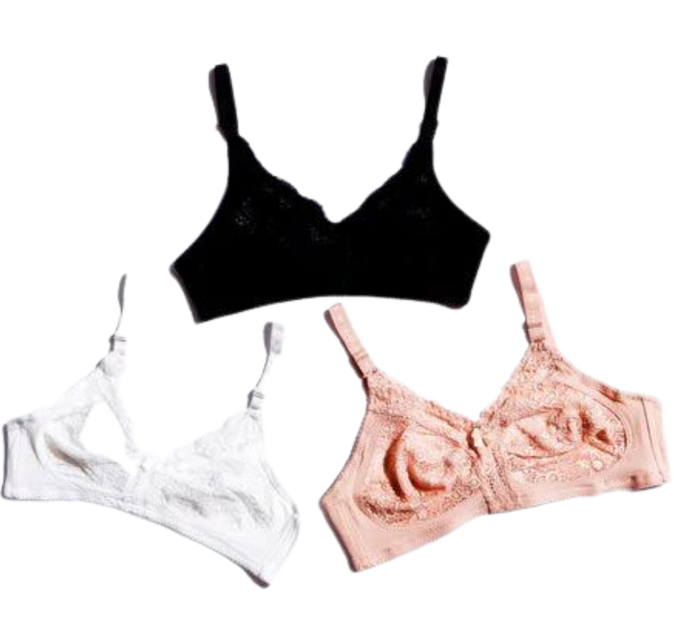 Pack of 2 Breathable Non Padded Bra (NA-094)