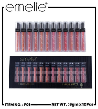 New Emelie Waterproof Lip Gloss Liquid Matte Lipstick